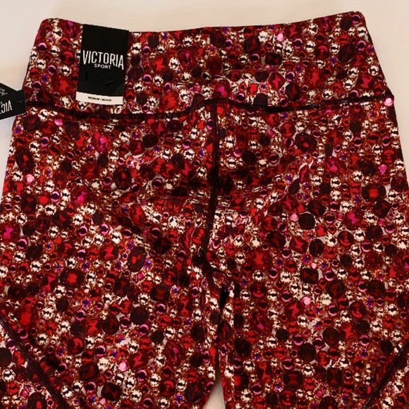 VICTORIAS SECRET Sport Jewel Print 7/8 Leggings - Picture 5 of 10